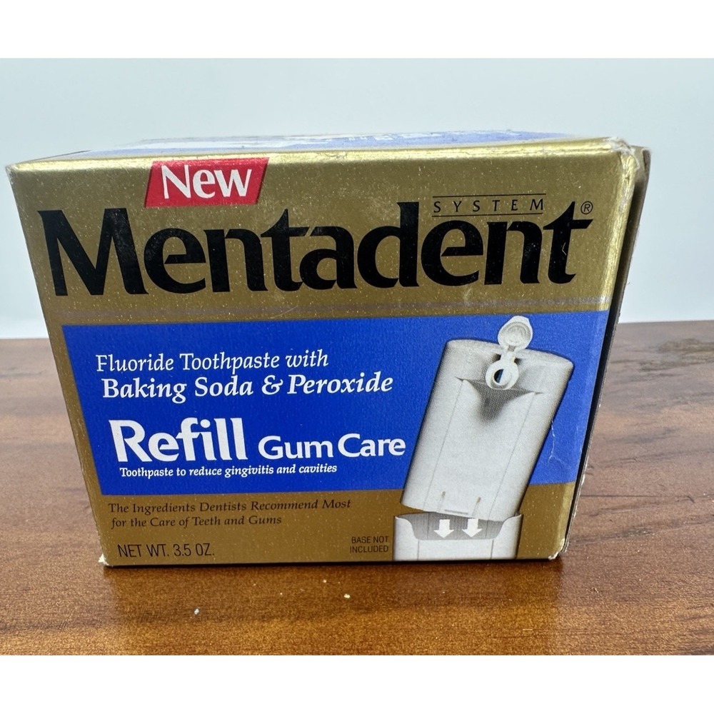 Mentadent Toothpaste GUM‎ CARE 3.5 oz New Sealed Discontinued VINTAGE